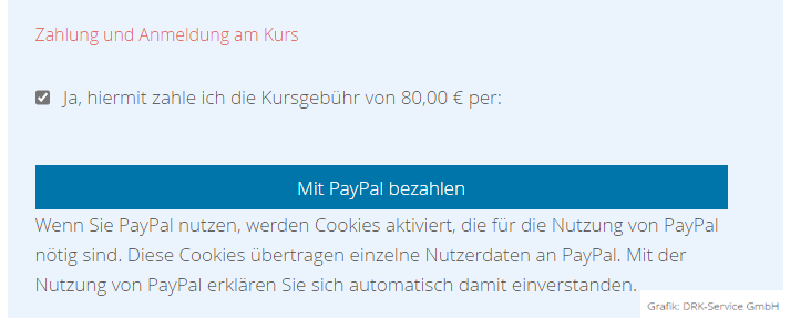  Bezahlung per PayPal