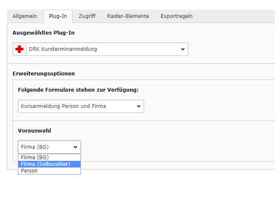 Dieses Formular bietet 3 Formularversionen an