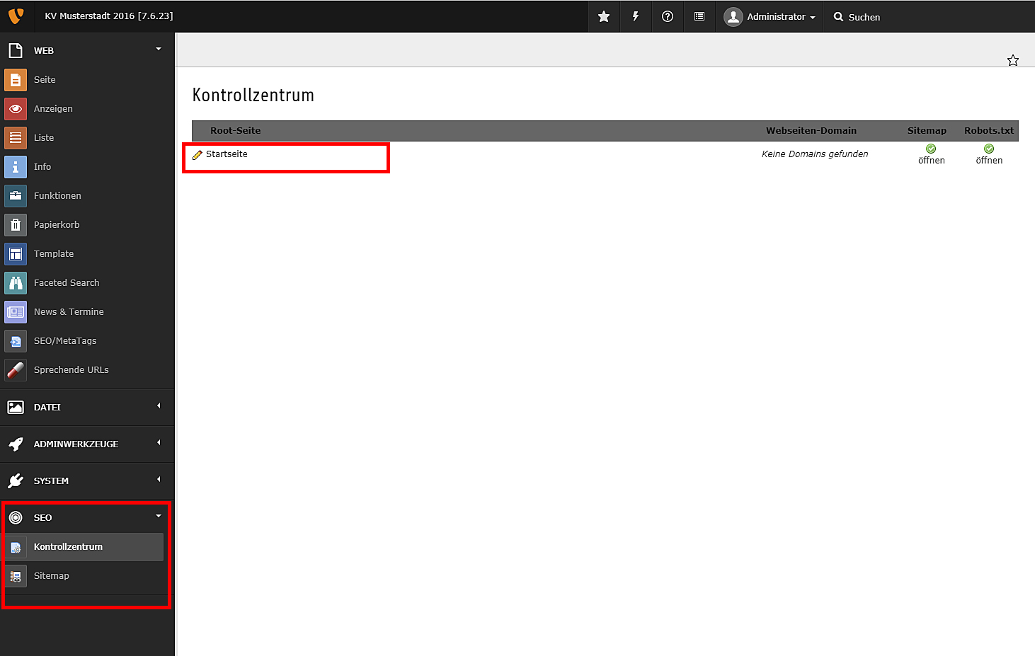 Robots.txt und Sitemap anpassen