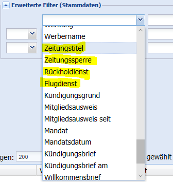 FMV Suche, Optimierung der Suchkriterien