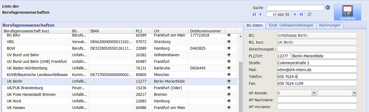 Neue Unfallkasse "UK Berlin" wurde hinzugefügt. 