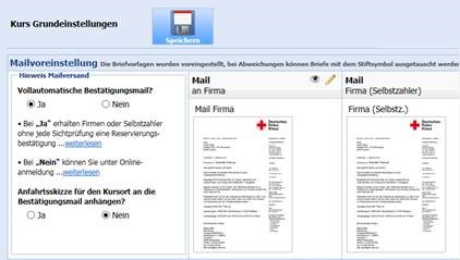 Mailvoreinstellung zum automatischen, halbautomatischen und manuellen Versand