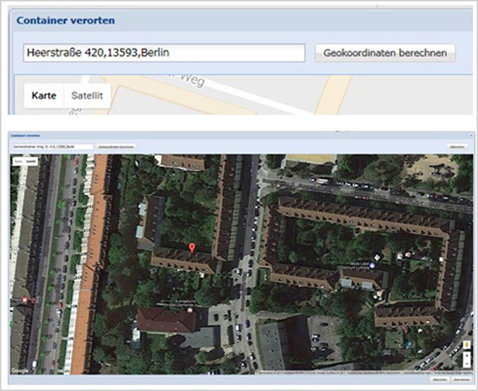 Koordinate ändern oder setzen